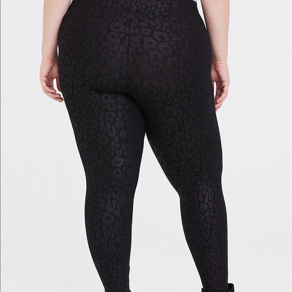 PREMIUM LEGGING - LEOPARD METALLIC BLACK - Picture 3 of 3